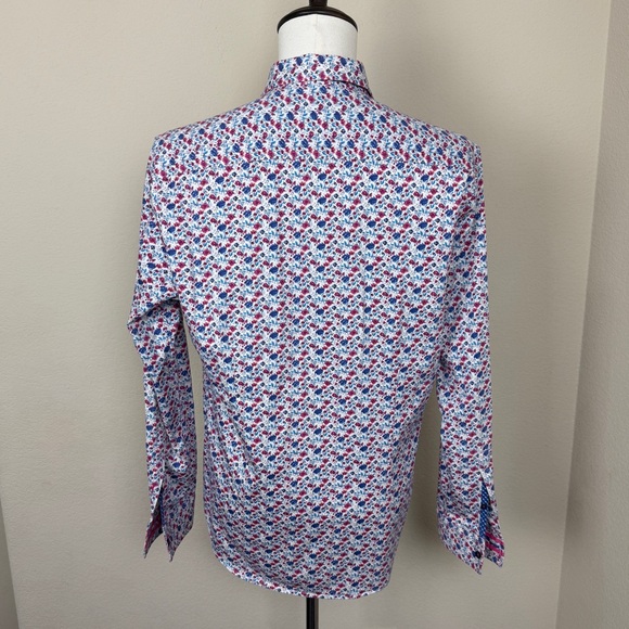 Robert Graham Mens Floral Pattern Long Sleeve Button Down | Size L - Picture 5 of 10